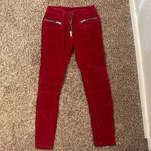 UNIF Red Velvet Pants 🔥🤘